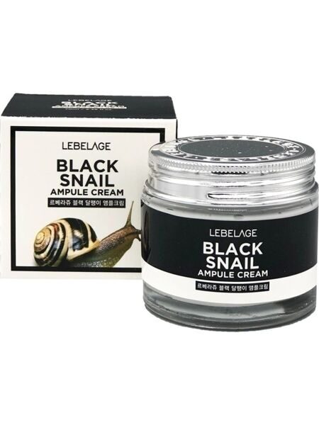 Крем для лица ампульный антивозрастной с Муцином черной улитки Ampule Cream Вlack Snail LEBELAGE