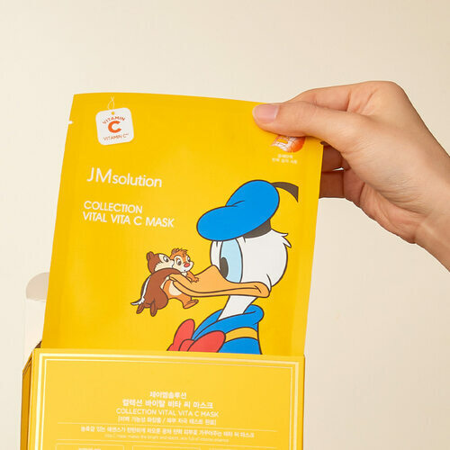 Тканевая маска JMsolution Disney с витамином С для сияния кожи collection vital vita C mask, 30мл