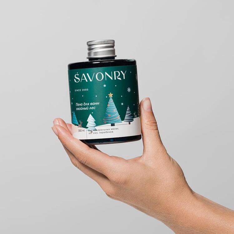 Пена для ванн Хвойный лес Savonry, 300мл