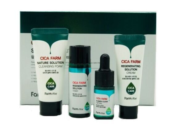 Набор миниатюр с центеллой Cica farm special mini kit FarmStay