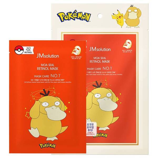 Тканевая маска JMsolution Pokemon MOA SEAL RETINOL MASK с ретинолом (3шт)