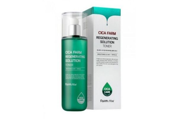 Тонер с центеллой азиатской Cica Farm Regenerating Solution Toner FarmStay