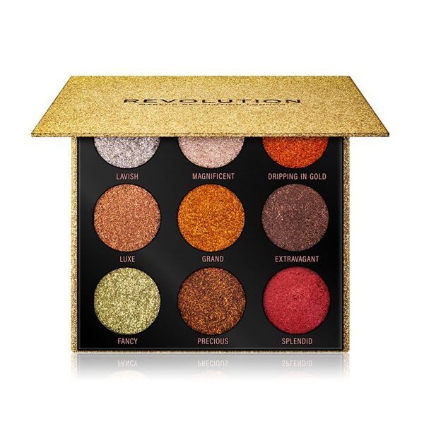 Палетка глиттеров Pressed Glitter Palette Midas Touch Makeup Revolution