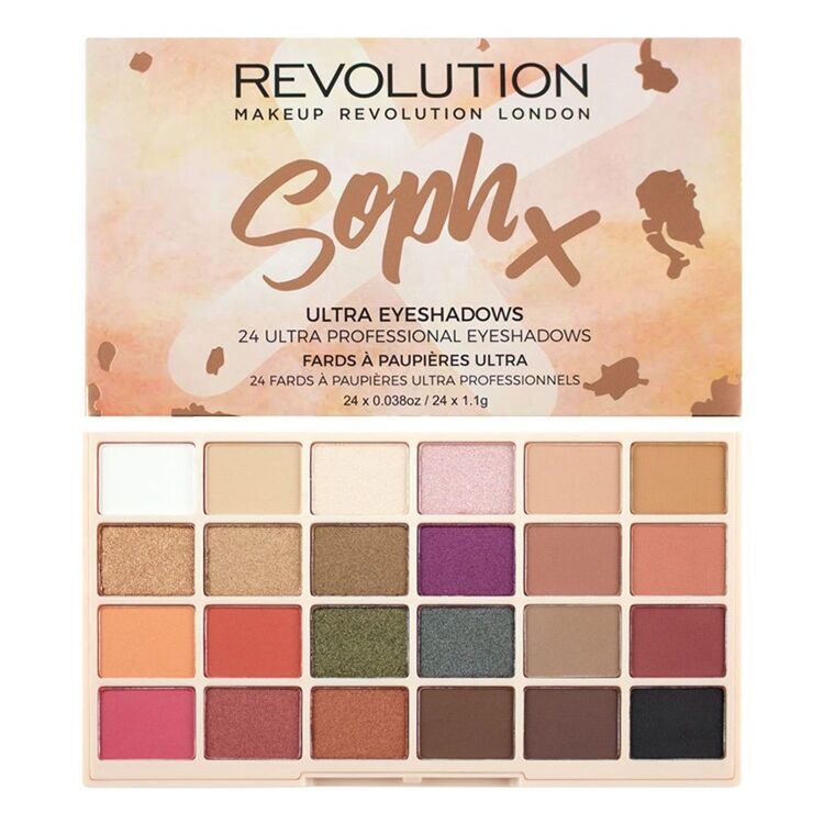 Палетка теней Sophx Ultra Eyeshadows Makeup Revolution