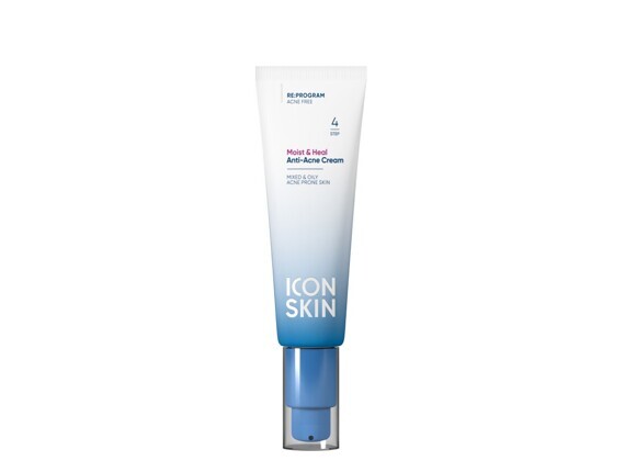 Крем для лица ICON SKIN увлажняющий, склонной к акне Moist & Heal Anti-Acne Cream, 50 мл