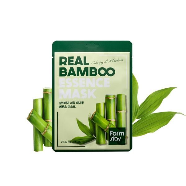 Маска тканевая для лица с экстрактом бамбука | Real Bamboo Essence Mask FarmStay