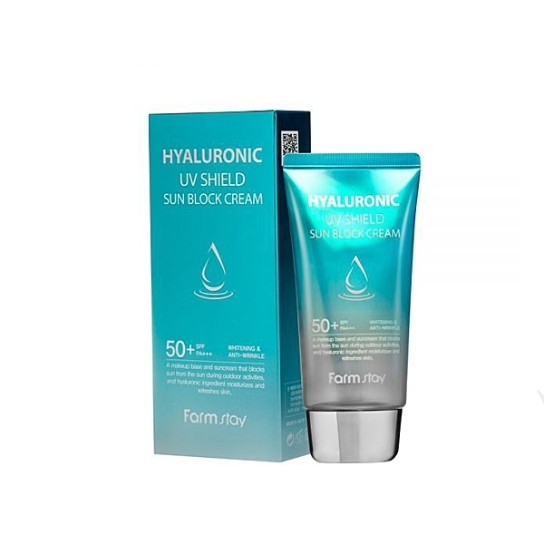 Солнцезащитный крем с гиалуроновой кислотой HYALURONIC 50+SPF, 70g, FarmStay