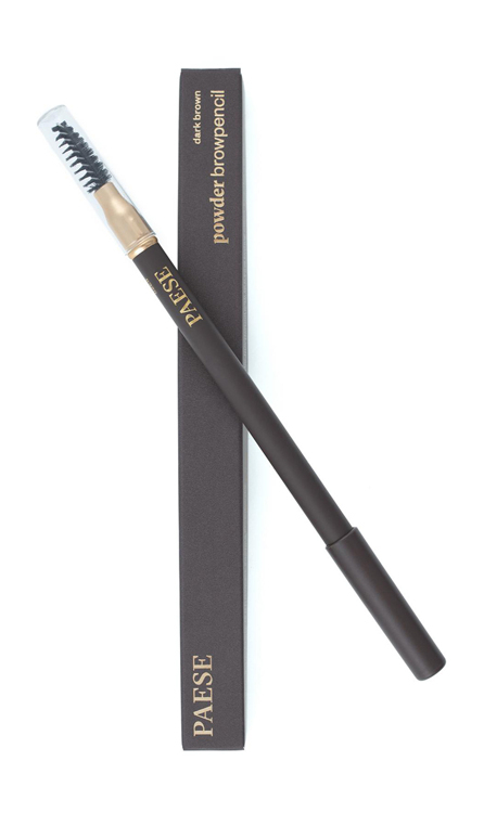 Карандаш для бровей POWDER BROWPENСIL PAESE dark brown