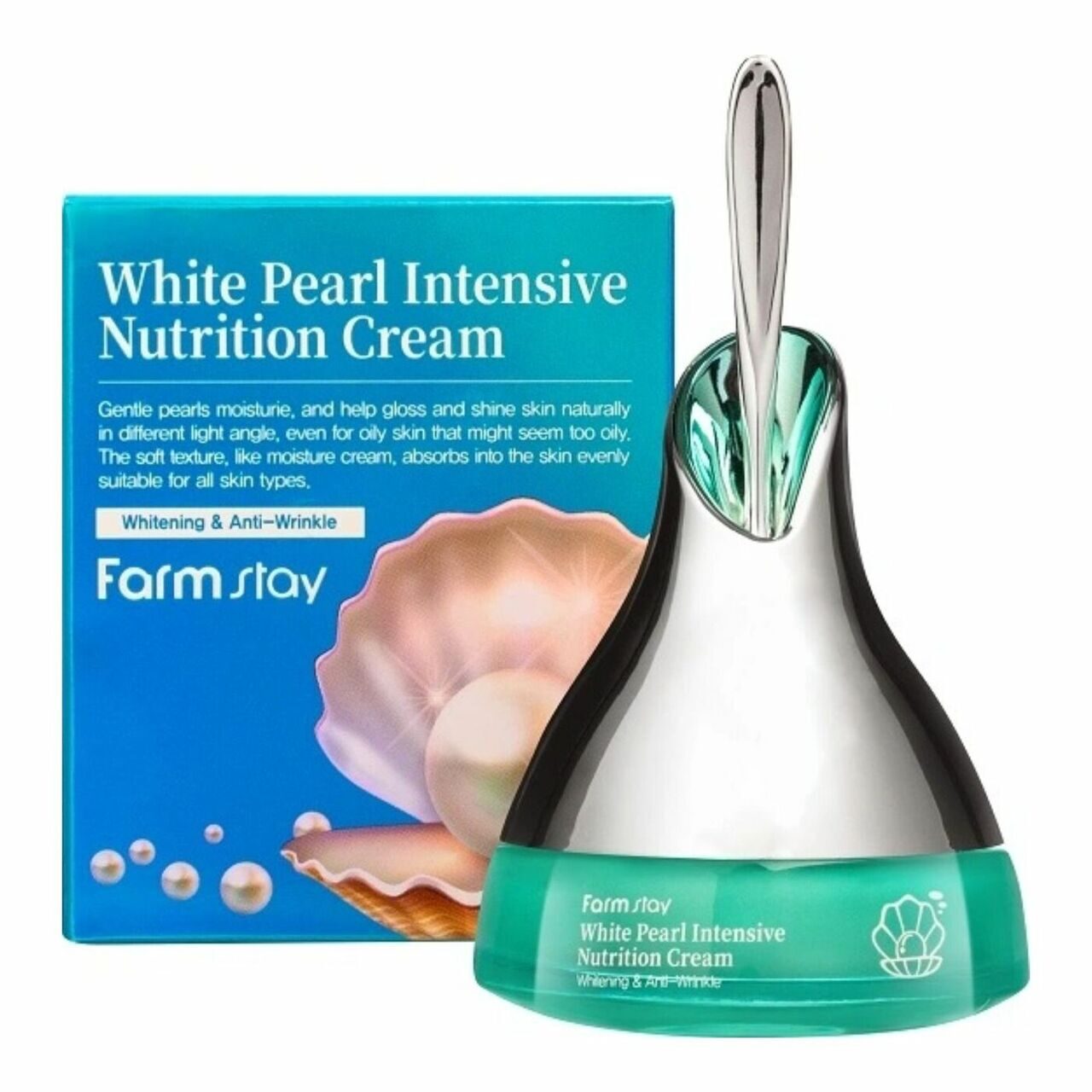 Интенсивный питательный крем с экстрактом жемчуга White Pearl Intensive Nutrition Cream FarmStay