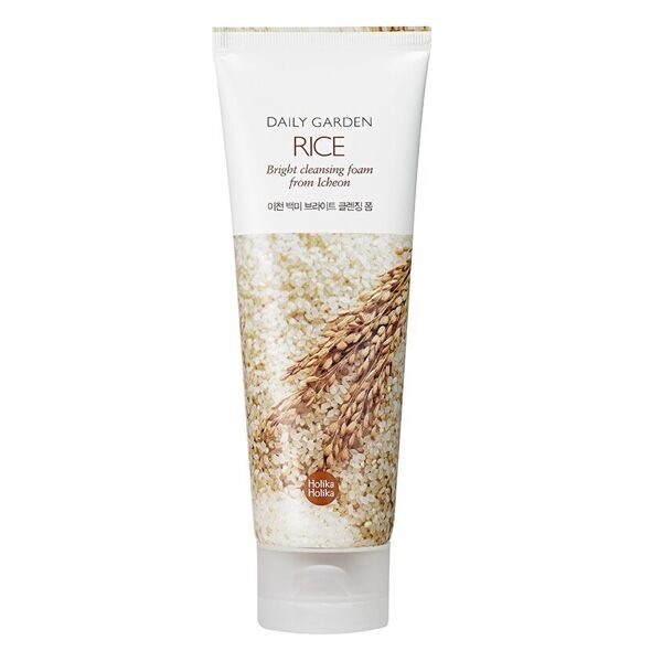 Очищающая пенка для лица с рисом Daily Garden Rice Bright cleansing foam from Icheon Holika Holika