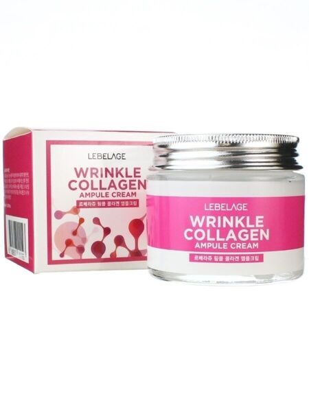 Крем для лица ампульный с коллагеном Ampule Cream Wrinkle Collagen LEBELAGE
