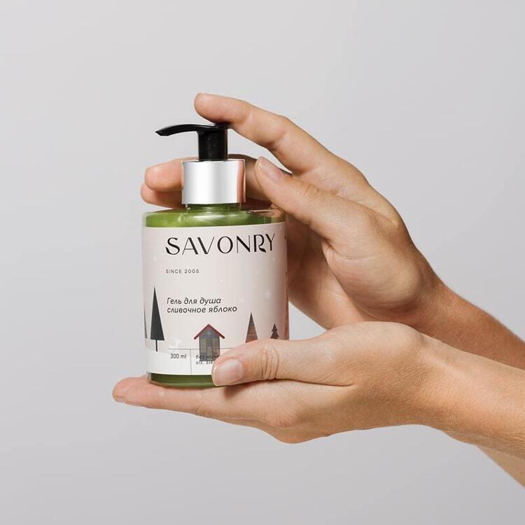 Гель для душа Сливочное яблоко Savonry, 300мл