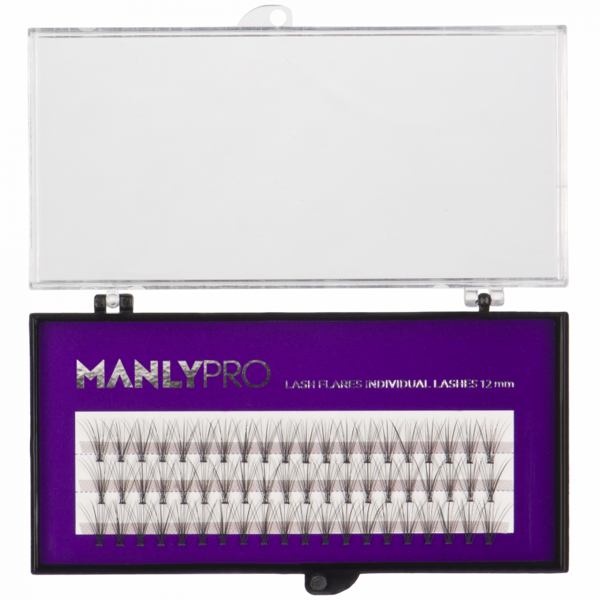 Набор ресниц в пучках шелк 12 мм РП05 MANLY PRO