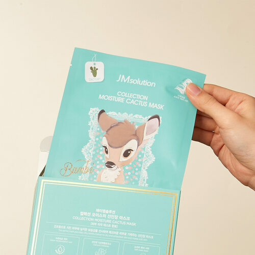 Тканевая маска JMsolution Disney увлажняющая с кактусом collection moisture cactus mask, 30мл