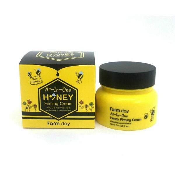 Укрепляющий крем для лица с экстрактом меда All-In-One Honey Firming Cream  FarmStay
