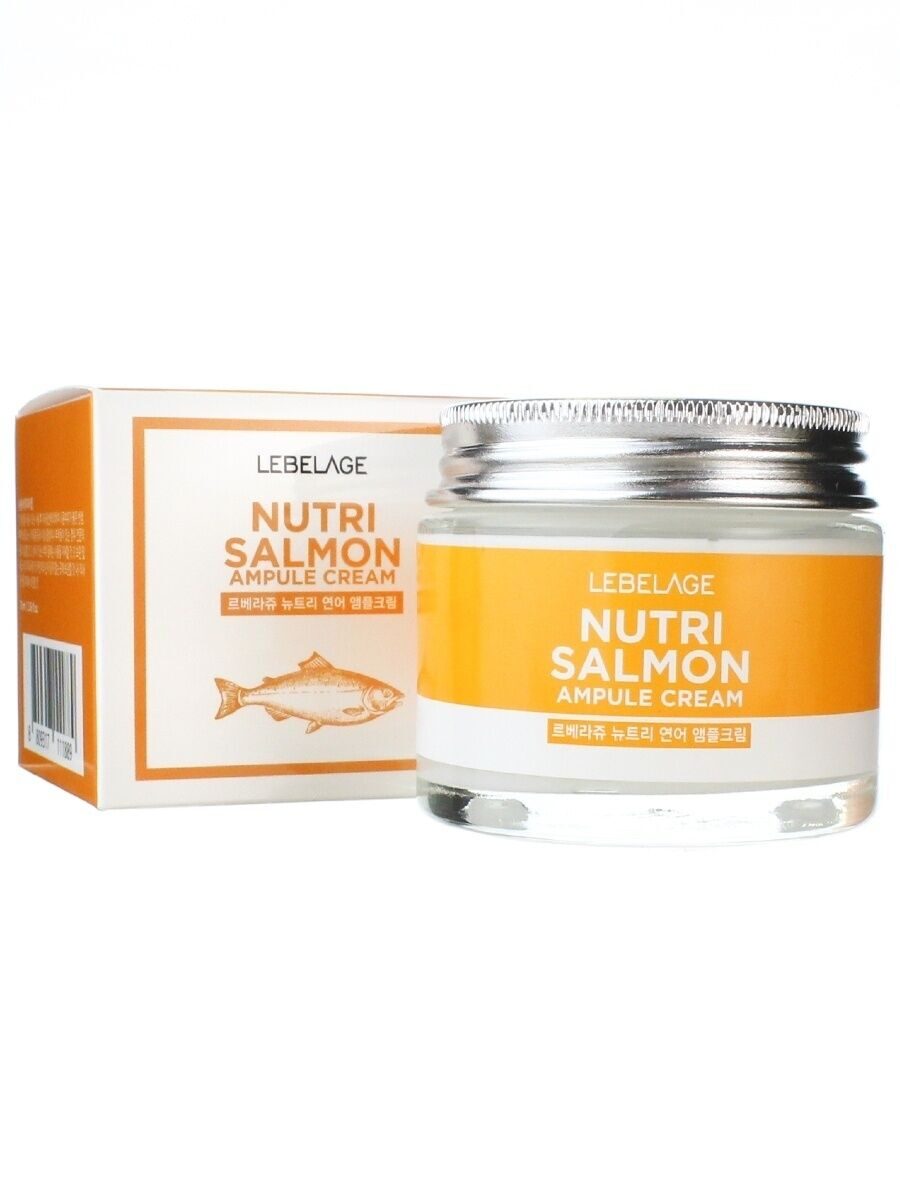 Крем для лица ампульный с лососевым маслом Ampule Cream Nutri Salmon LEBELAGE