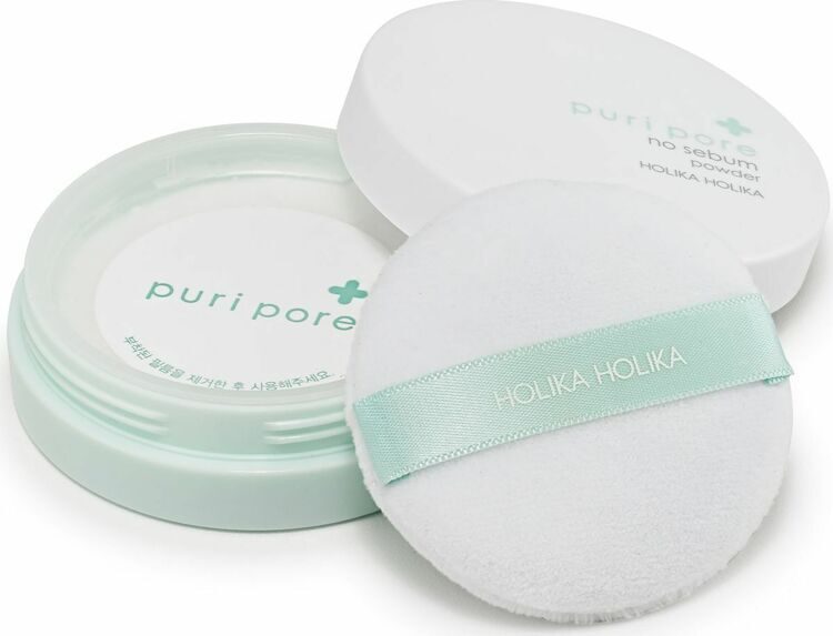 Рассыпчатая пудра для лица Puri Pore No Sebum Powder Holika Holika