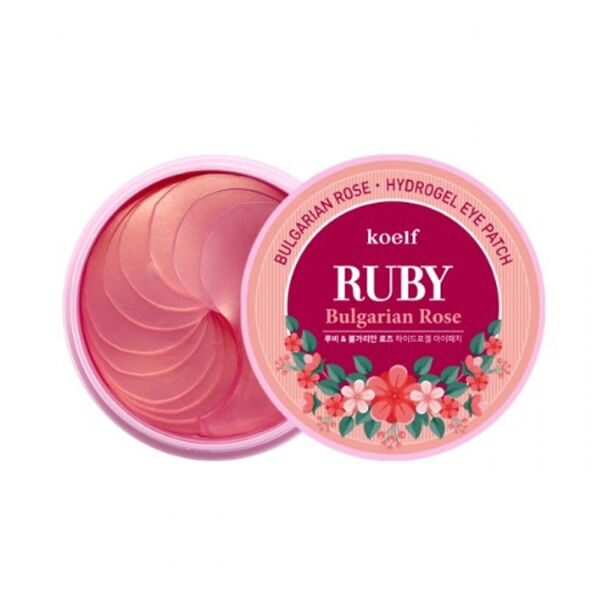 Гелевые патчи для глаз Koelf Hydro Gel Ruby & Bulgarian Rose