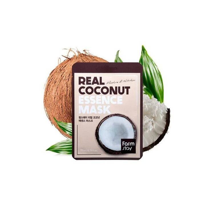 Маска тканевая для лица с экстрактом кокоса | Real Coconut Essence Mask FarmStay