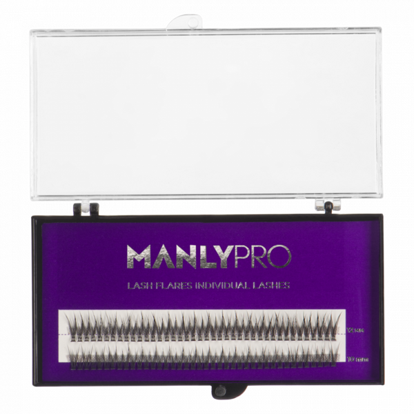 Набор ресниц в пучках шелк 10, 12 мм РП09 MANLY PRO