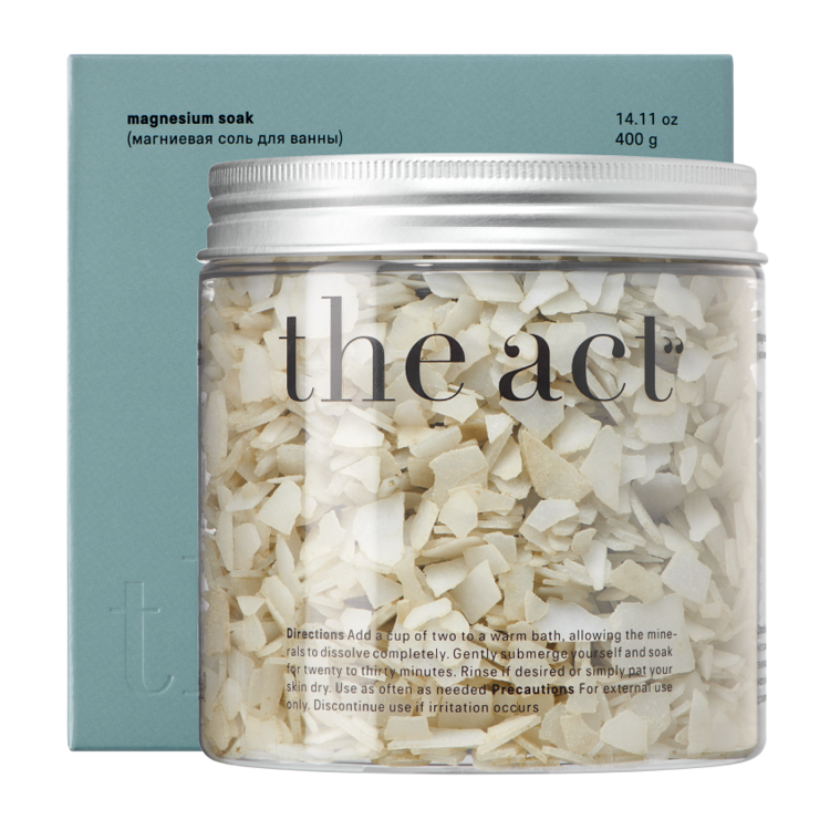 Магниевая соль для ванн с иланг-илангом magnesium soak, 400г THE ACT