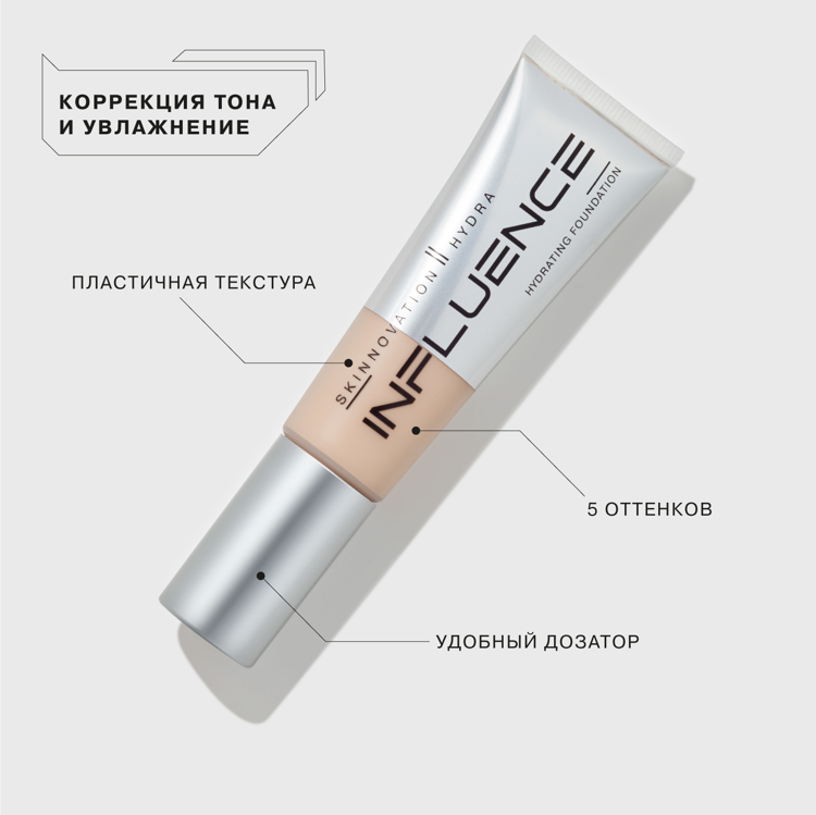 Тональный крем увлажняющий SKINNOVATION II HYDRA Influence Beauty 03 Бежевый