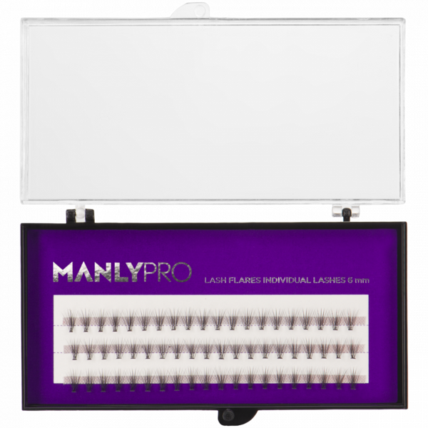 Набор ресниц в пучках шелк 6 мм РП02 MANLY PRO