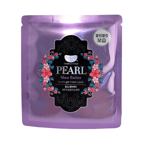 Маска для лица гидрогелевая с маслом ши и жемчужной пудрой Pearl & Shea Butter Hydrogel Mask Pack Koelf