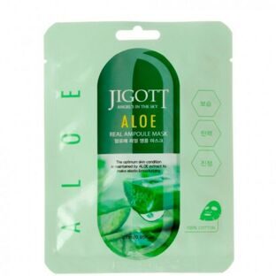 Маска для лица Aloe Real Ampoule Mask Jigott