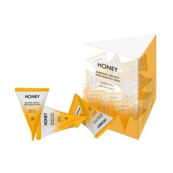 Смываемая маска с мёдом Honey Smooth Velvety and Healthy Skin Wash Off Mask Pack J:ON 5г