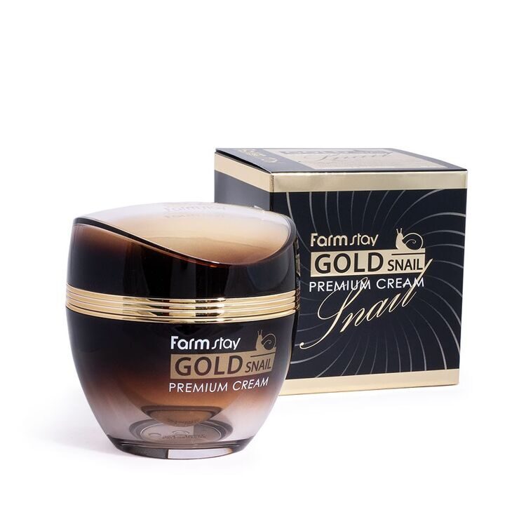 Крем с золотом и муцином улитки Gold Snail Premium Cream FarmStay